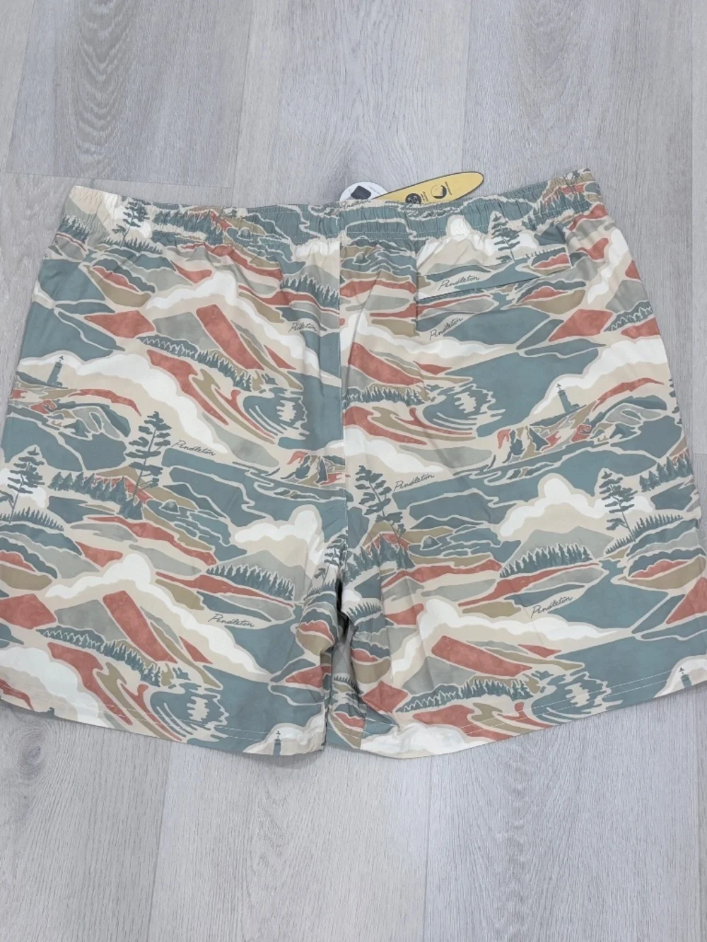 Pendleton Landscape Shoreside Swim Trunks 7” UPF 50+ Built-In Liner Mens XL
